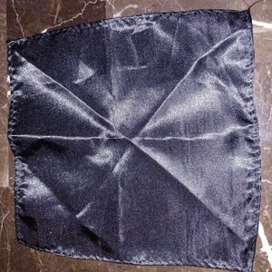 Black Silk Pocket Square Classy Fancy Wedding Prom